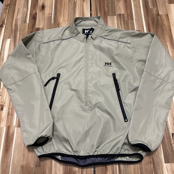 Helly Hansen Other - Helly Hansen Jacket Mens Medium Beige Full Zip Lightweight Windbreaker Golf
